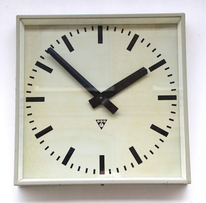 Large 44cm 1970s Czech Office/Commercial Industrial Wall Clock. Fully Guaranteed
