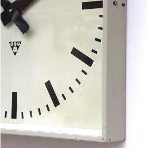 Large 44cm 1970s Czech Office/Commercial Industrial Wall Clock. Fully Guaranteed