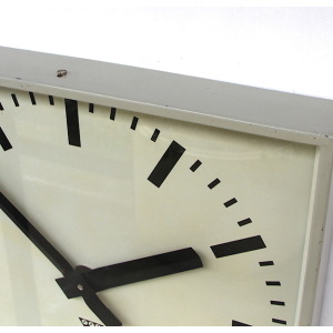 Large 44cm 1970s Czech Office/Commercial Industrial Wall Clock. Fully Guaranteed