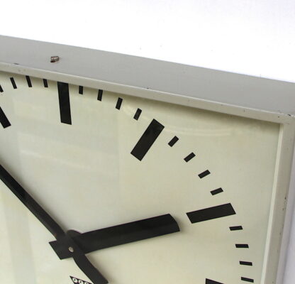 Large 44cm 1970s Czech Office/Commercial Industrial Wall Clock. Fully Guaranteed