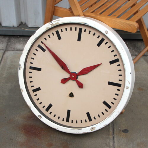 Large 48.5cm 1960s West German Vintage Factory Wall Clock. Fully Guaranteed