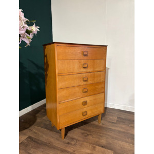 Lebus Mid Century 6 Drawer Bedroom Chest