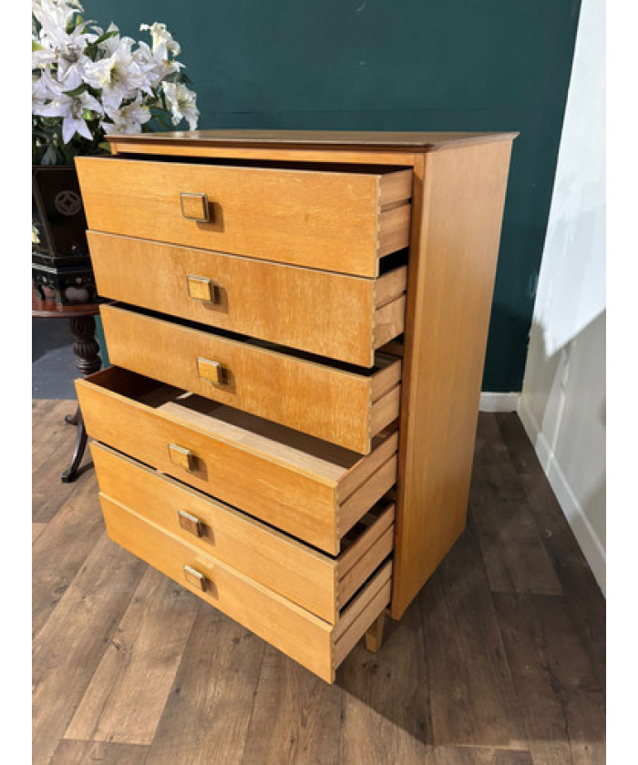 Lebus Mid Century 6 Drawer Bedroom Chest