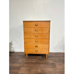 Lebus Mid Century 6 Drawer Bedroom Chest