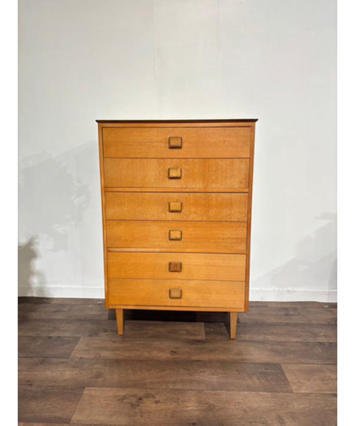 Lebus Mid Century 6 Drawer Bedroom Chest