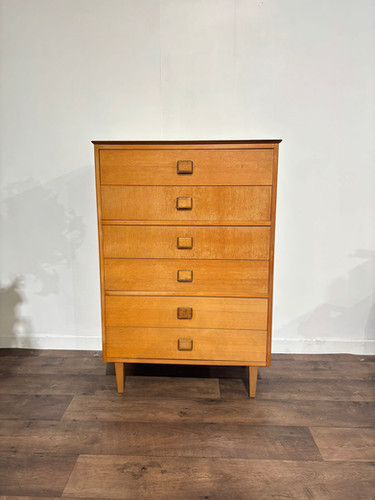 Lebus Mid Century 6 Drawer Bedroom Chest