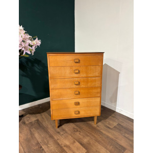 Lebus Mid Century 6 Drawer Bedroom Chest