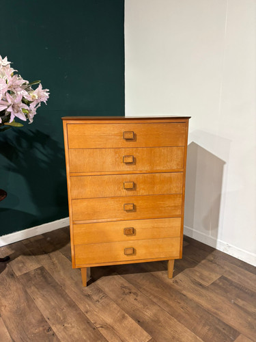 Lebus Mid Century 6 Drawer Bedroom Chest