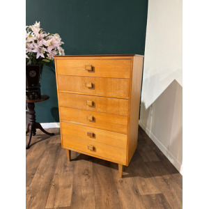 Lebus Mid Century 6 Drawer Bedroom Chest