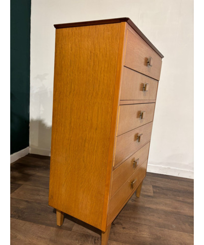 Lebus Mid Century 6 Drawer Bedroom Chest