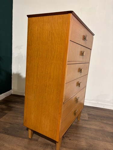 Lebus Mid Century 6 Drawer Bedroom Chest