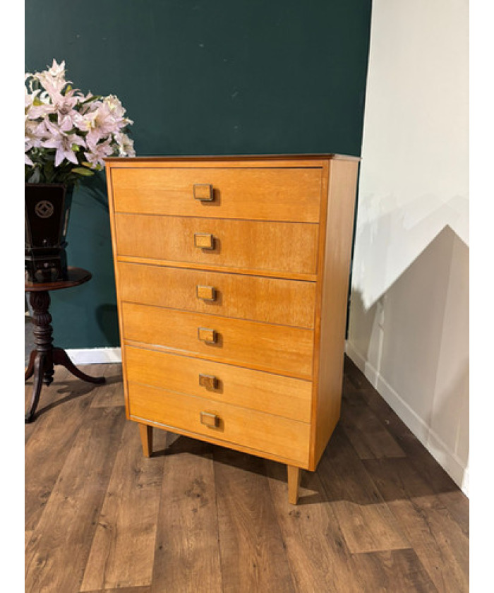 Lebus Mid Century 6 Drawer Bedroom Chest