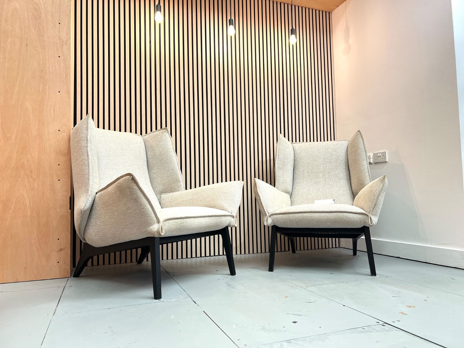 Ligne Roset, Pair of Upholstered Toa Armchairs