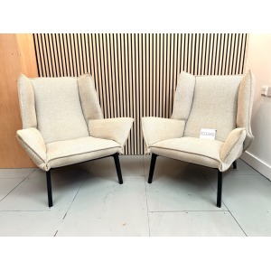 Ligne Roset, Pair of Upholstered Toa Armchairs