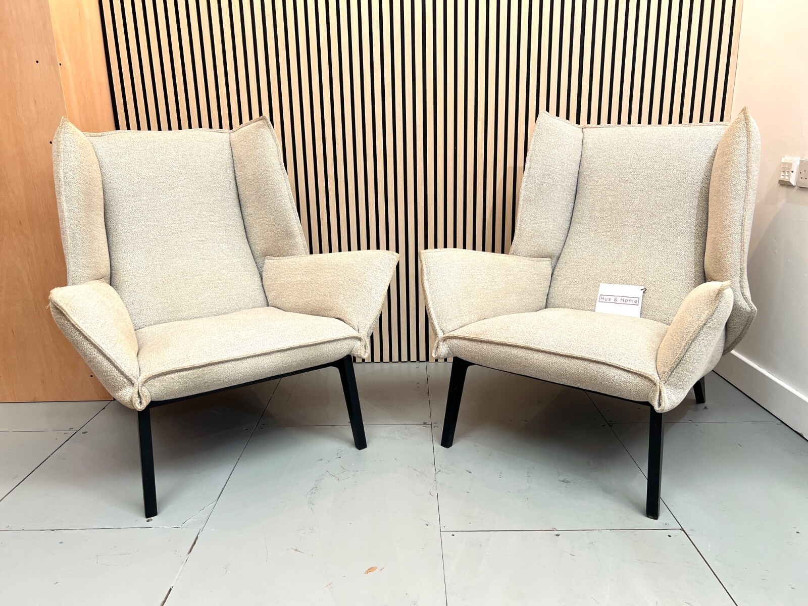 Ligne Roset, Pair of Upholstered Toa Armchairs
