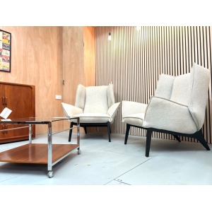 Ligne Roset, Pair of Upholstered Toa Armchairs