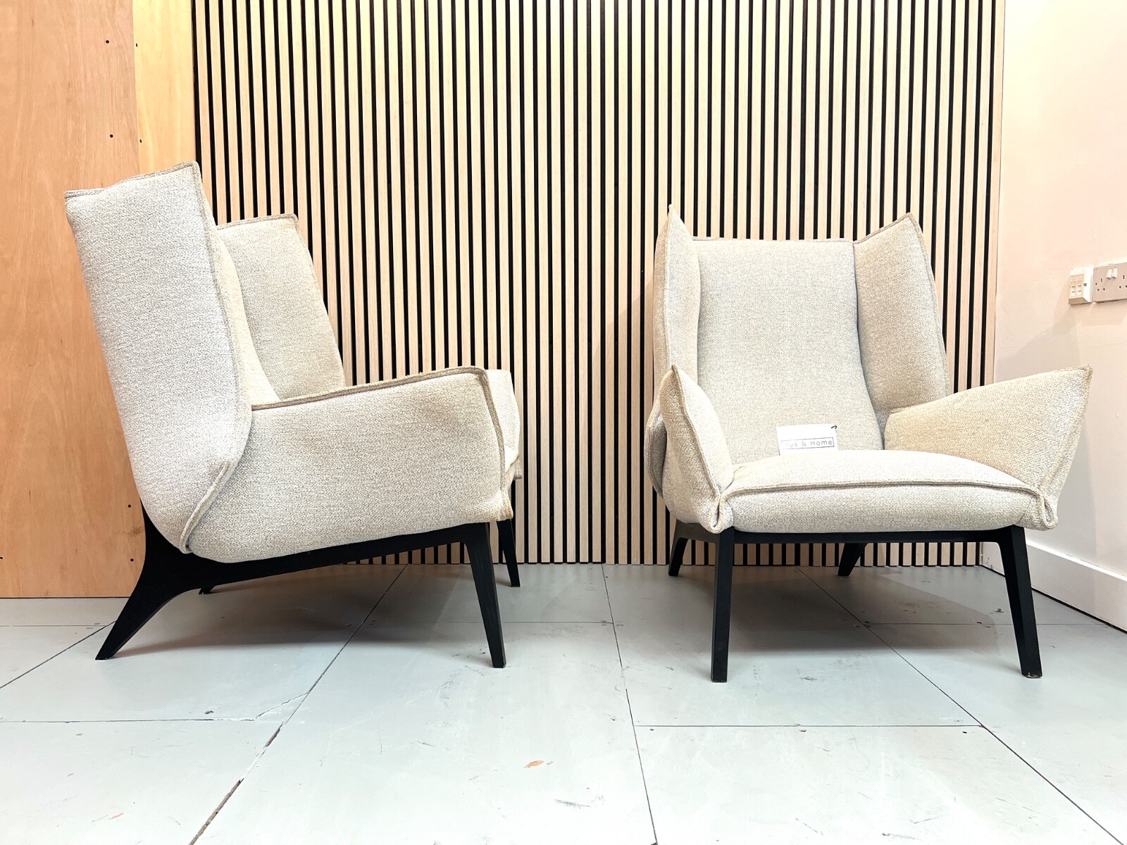 Ligne Roset, Pair of Upholstered Toa Armchairs