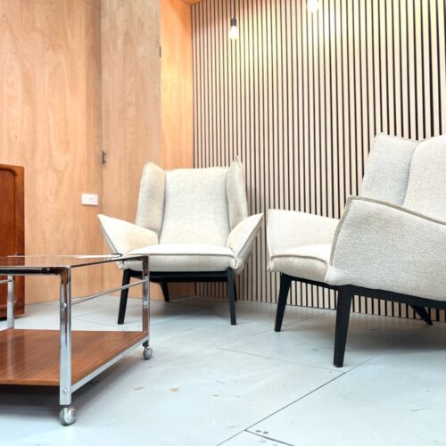 Ligne Roset, Pair of Upholstered Toa Armchairs