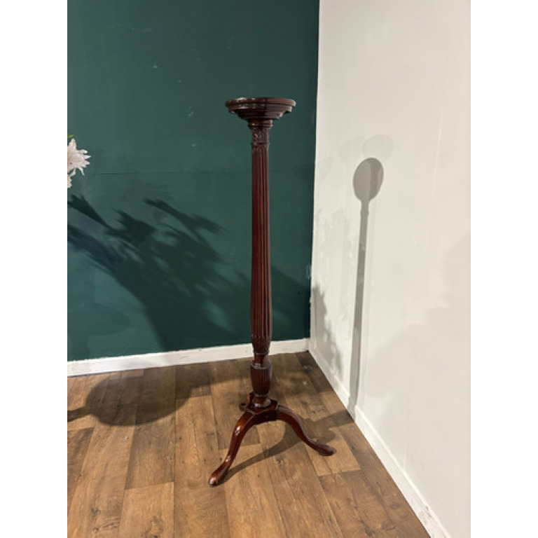 Mahogany Torchere Plant Stand (TALL)