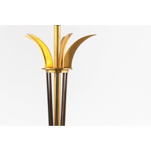 Maison Arlus Brass Table Lamp, 1950s