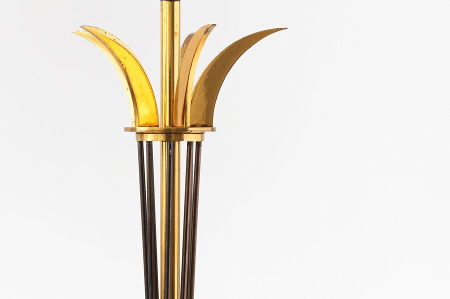 Maison Arlus Brass Table Lamp, 1950s