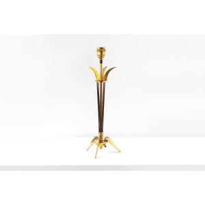 Maison Arlus Brass Table Lamp, 1950s