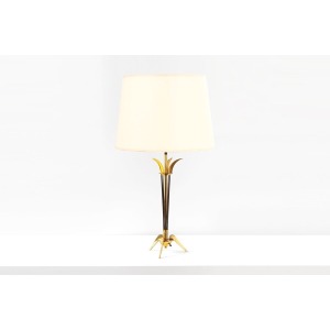 Maison Arlus Brass Table Lamp, 1950s