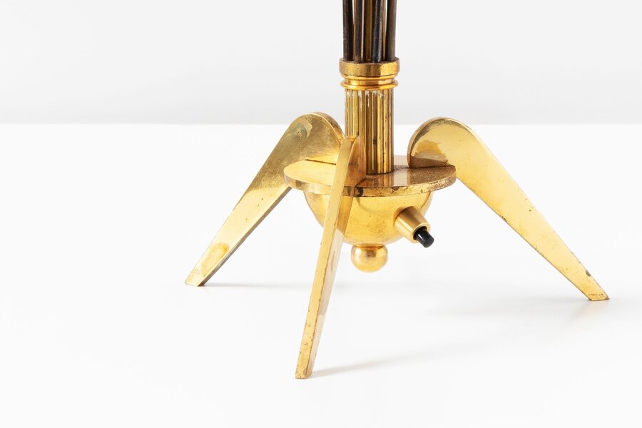 Maison Arlus Brass Table Lamp, 1950s