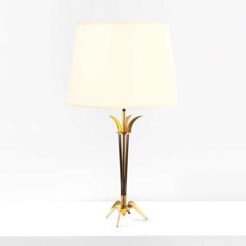 Maison Arlus Brass Table Lamp, 1950s