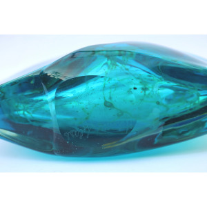 A good mid-century Maltese Mdina art glass signed & dated Fish / Axe Head Vase C.1976