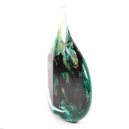 A very good mid-century hand blown Maltese Mdina signed Michael Harris glass Cut-Ice Lollipop Vase C.1968-72 - Image 4