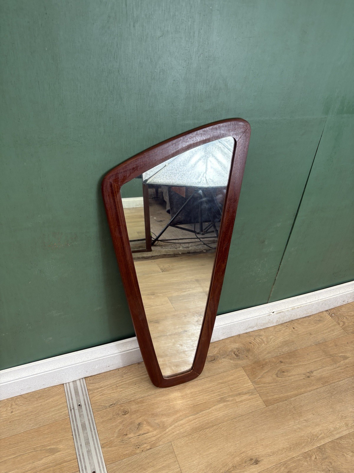 Mid Century Afromosia Teak Frame Mirror