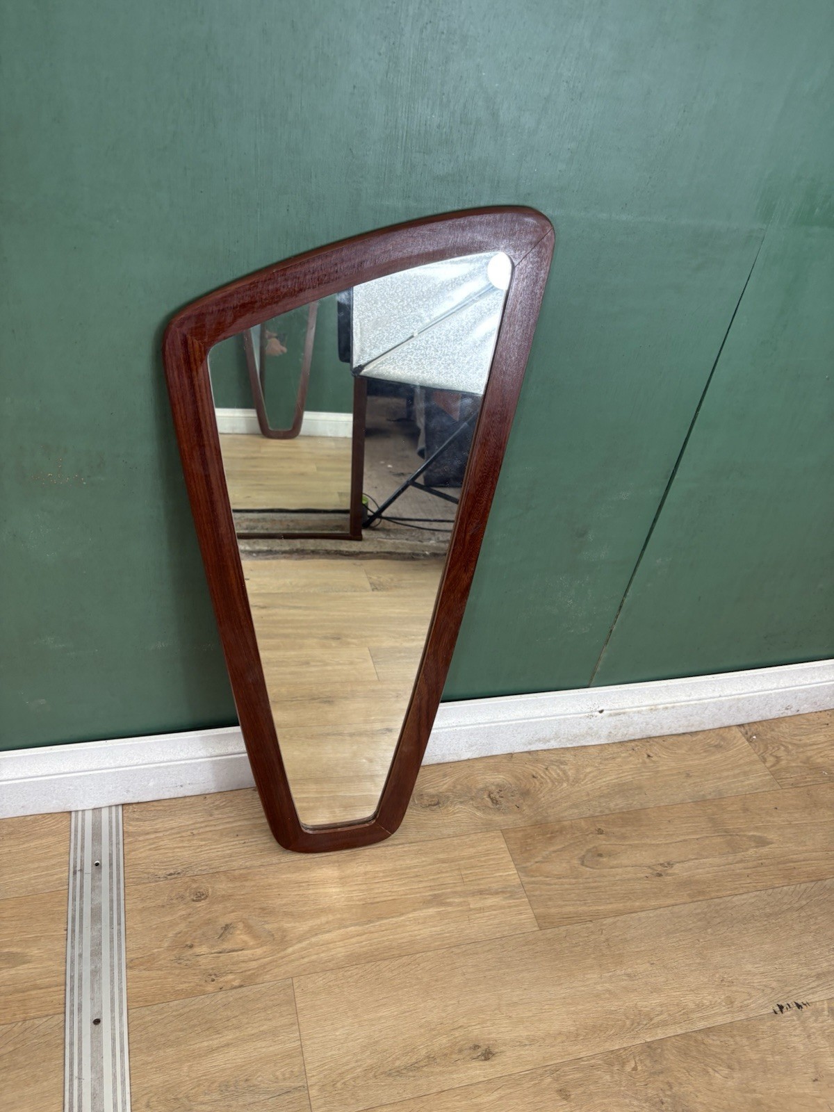 Mid Century Afromosia Teak Frame Mirror