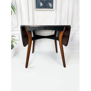 Mid Century Butterfly Dining Table With Four Reupholstered Butterfly Chairs From G Plan, United Kingdom, 1950s