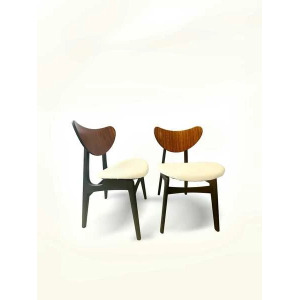 Mid Century Butterfly Dining Table With Four Reupholstered Butterfly Chairs From G Plan, United Kingdom, 1950s