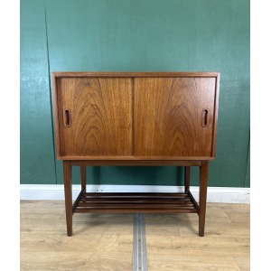 Mid Century Danish 🇩🇰 Teak Record Media Cabinet-Courier