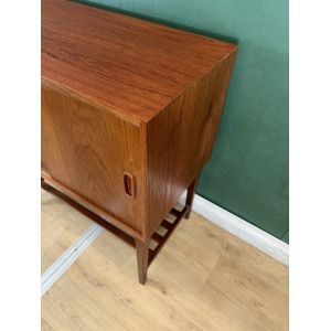 Mid Century Danish 🇩🇰 Teak Record Media Cabinet-Courier