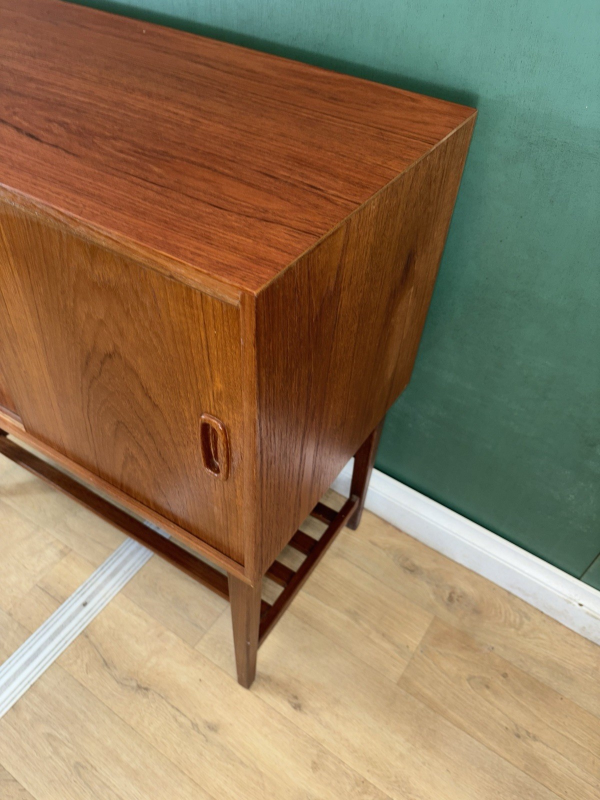 Mid Century Danish 🇩🇰 Teak Record Media Cabinet-Courier