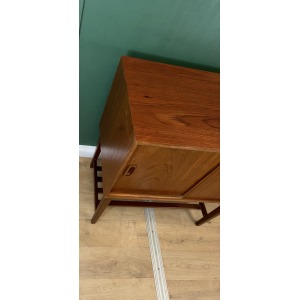 Mid Century Danish 🇩🇰 Teak Record Media Cabinet-Courier