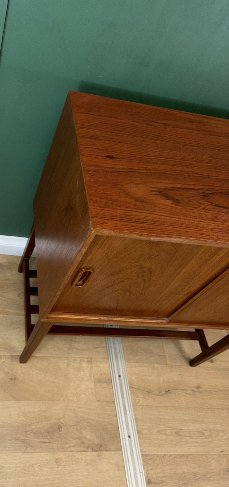 Mid Century Danish 🇩🇰 Teak Record Media Cabinet-Courier