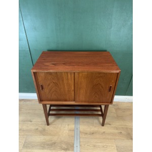 Mid Century Danish 🇩🇰 Teak Record Media Cabinet-Courier