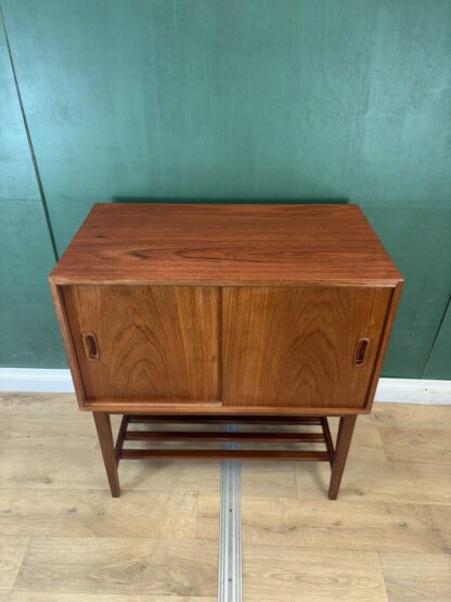 Mid Century Danish 🇩🇰 Teak Record Media Cabinet-Courier
