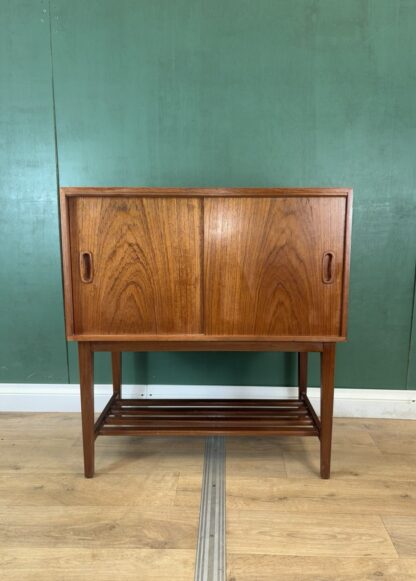 Mid Century Danish 🇩🇰 Teak Record Media Cabinet-Courier
