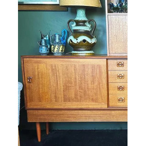 Mid Century Danish Teak Wall Unit By Clausen & Son For Silkeborg Circa 1960 Vintage Storage