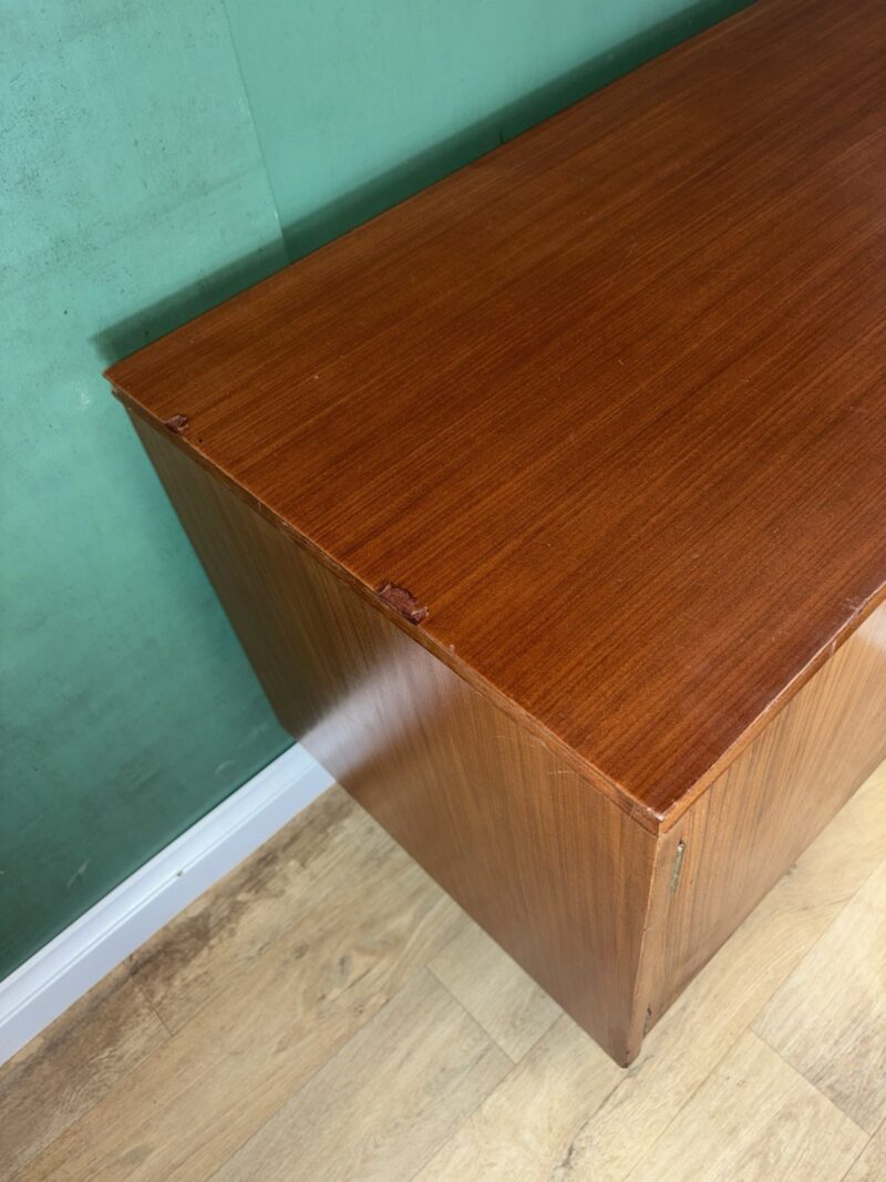Mid Century Teak Compact Sideboard By Elliot’s Of Newbury-Courier