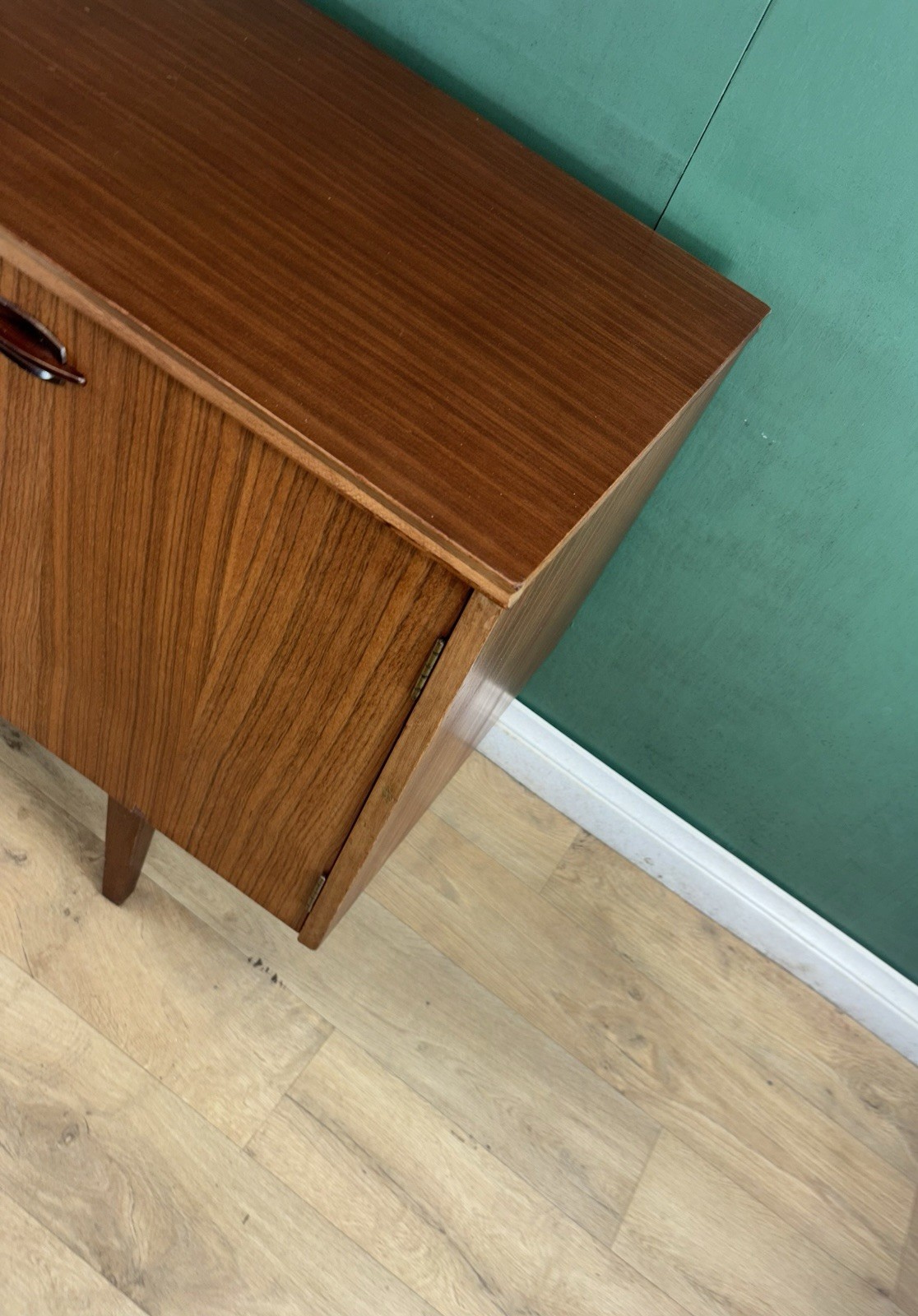 Mid Century Teak Compact Sideboard By Elliot’s Of Newbury-Courier