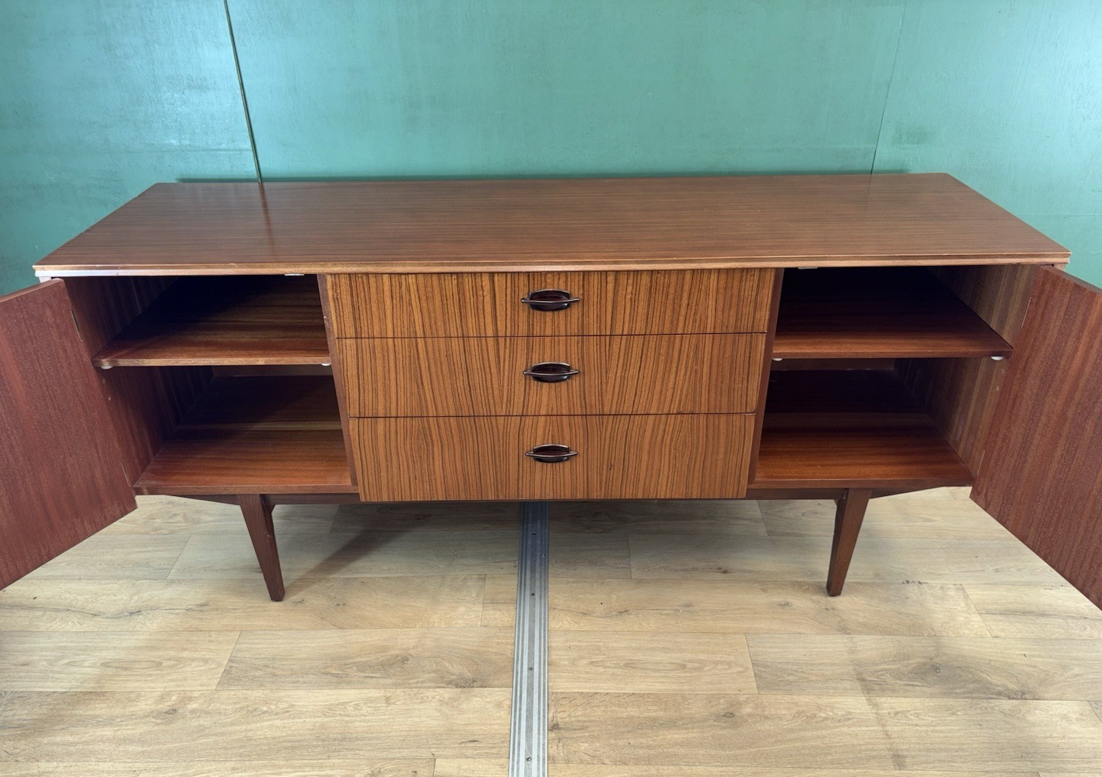 Mid Century Teak Compact Sideboard By Elliot’s Of Newbury-Courier