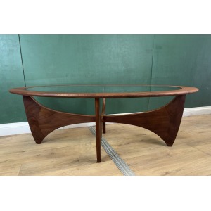 Mid Century Teak G Plan Astro Oval Coffee Table-Courier