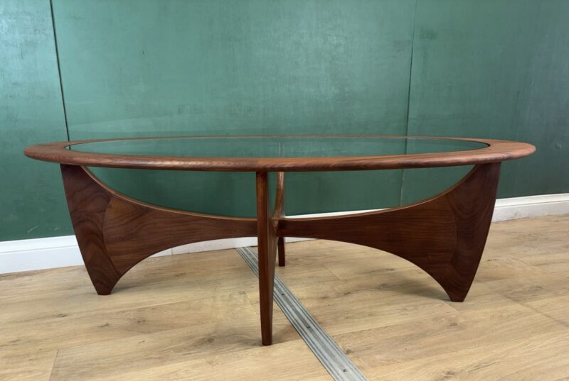 Mid Century Teak G Plan Astro Oval Coffee Table-Courier