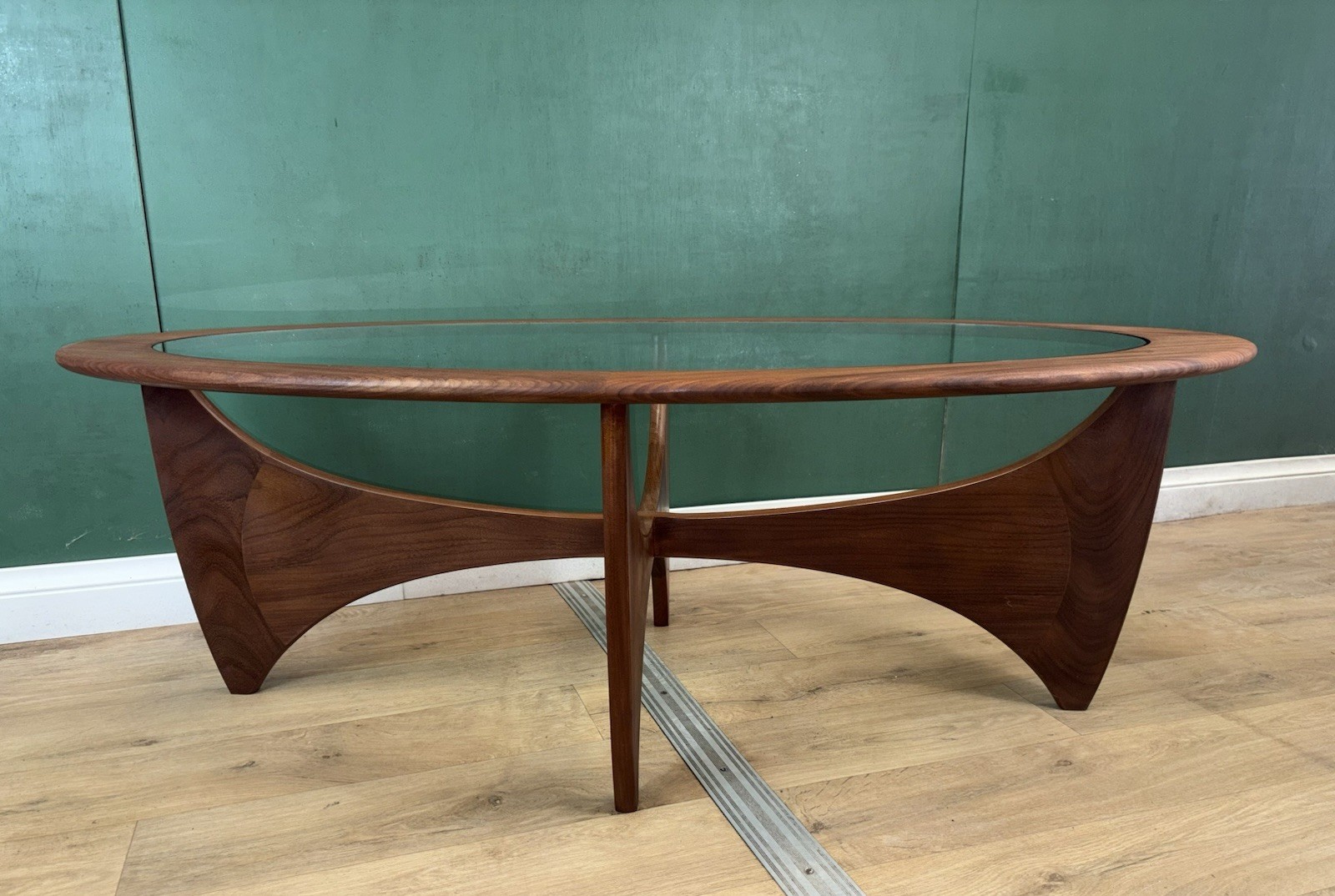 Mid Century Teak G Plan Astro Oval Coffee Table-Courier